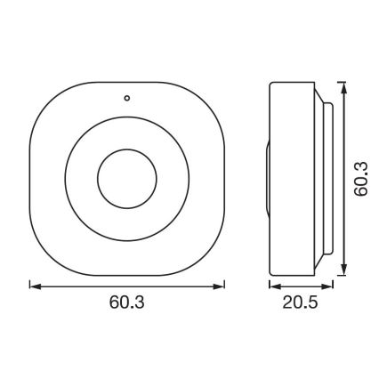 Ledvance - Détecteur de mouvement connecté SMART+ 3,7V Wi-fi