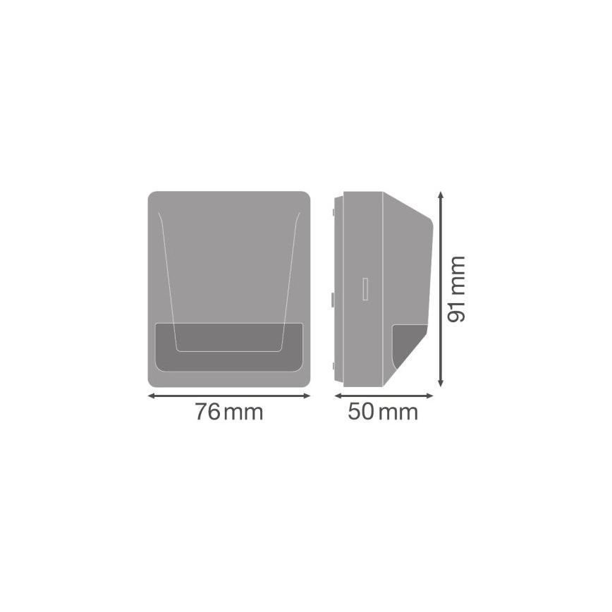 Ledvance - Détecteur de mouvement infrarouge extérieur 230V IP55 anthracite