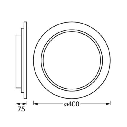 Ledvance - Dimmbare LED-Deckenleuchte SMART+ ORBIS WOOD LED/24W/230V 2700-6500K Eiche Wi-Fi