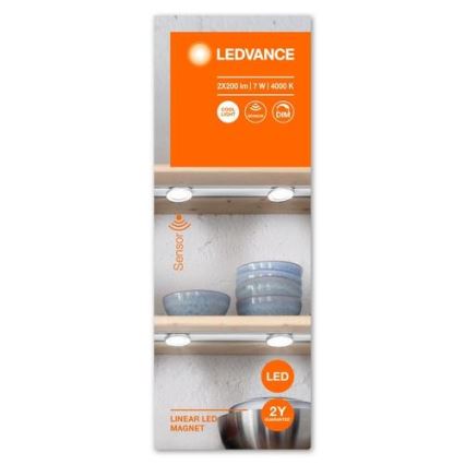 Ledvance - Dimmbare LED-Möbelbeleuchtung mit Sensor LINEAR 2xLED/3,5W/230V