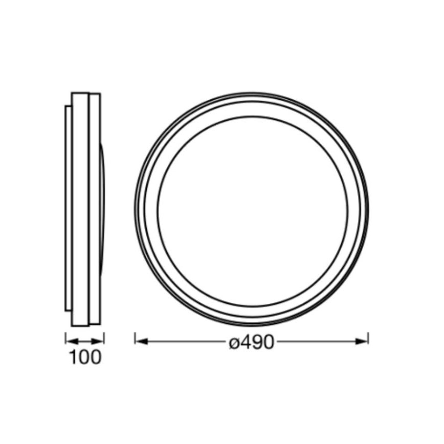 Ledvance - Dimmbare LED-RGBW-Deckenleuchte SMART+ MAGIC LED/38W/230V  2700-6500K Wi-Fi