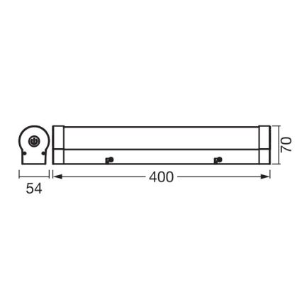 Ledvance - Dimmbare LED-Spiegelbeleuchtung mit Touch-Funktion ORBIS TUBE LED/9W/230V 40 cm 3000/4000K IP44