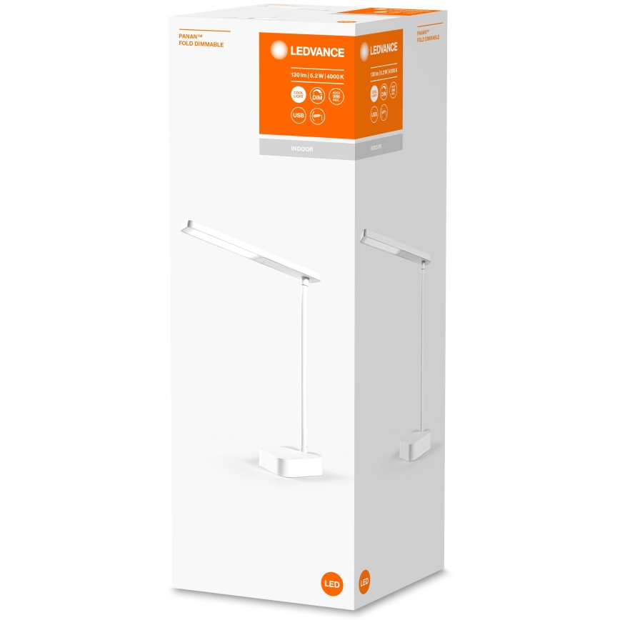 Ledvance – Dimmbare LED-Touch-Tischlampe PANAN LED/5,2W/5V