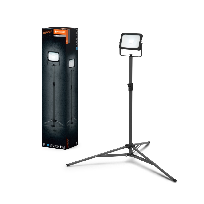 Ledvance - Dimmbarer LED-Strahler mit Halterung WORKLIGHT TRIPOD LED/20W/3,7V IP54