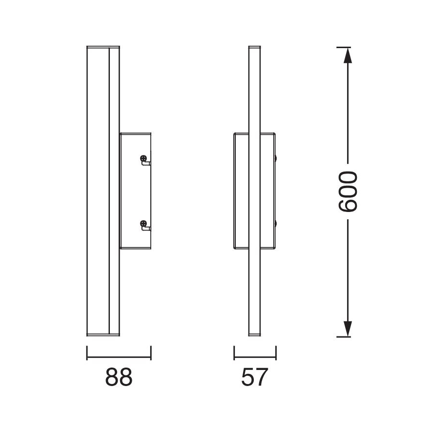Ledvance - Eclairage tactile de miroir à intensité variable ORBIS MIRROR LED/10W/230V 60 cm 3000/4000K IP44