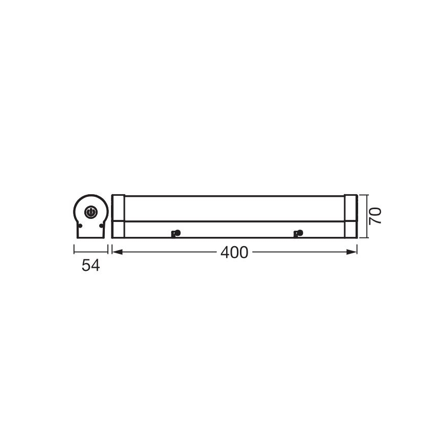 Ledvance - Éclairage miroir tactile à intensité variable ORBIS TUBE LED/9W/230V 40 cm 3000/4000K IP44