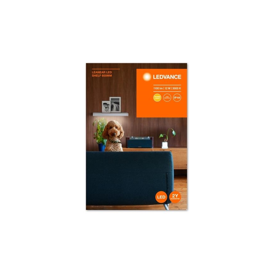 Ledvance - Shelf avec éclairage LED LINEAR LED/12W/230V 60 cm IP44