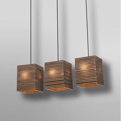 Ledvance - Hängeleuchte DECOR CARDBOARD 3xE27/15W/230V