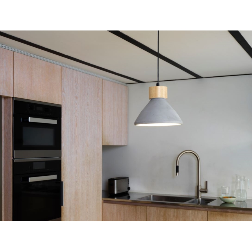 Ledvance - Hängeleuchte DECOR CONCRETE 1xE27/15W/230V d 22 cm Beton grau
