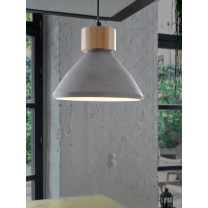Ledvance - Hängeleuchte DECOR CONCRETE 1xE27/15W/230V d 22 cm Beton grau