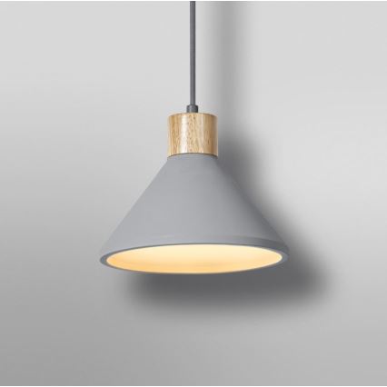 Ledvance - Hängeleuchte DECOR CONCRETE 1xE27/15W/230V d 22 cm Beton grau