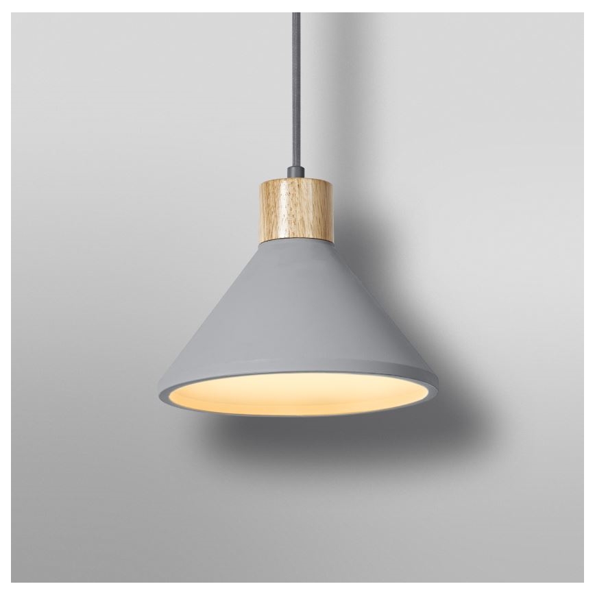 Ledvance - Hängeleuchte DECOR CONCRETE 1xE27/15W/230V d 22 cm Beton grau