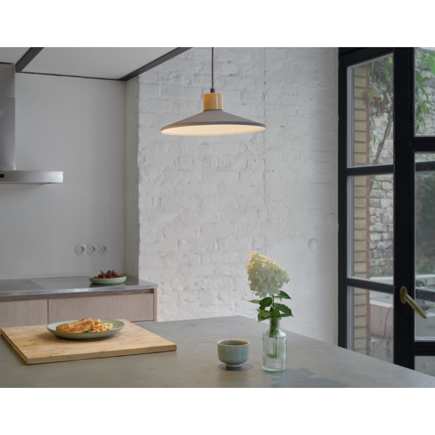 Ledvance - Hängeleuchte DECOR CONCRETE 1xE27/15W/230V d 32 cm Beton grau