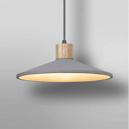 Ledvance - Hängeleuchte DECOR CONCRETE 1xE27/15W/230V d 32 cm Beton grau