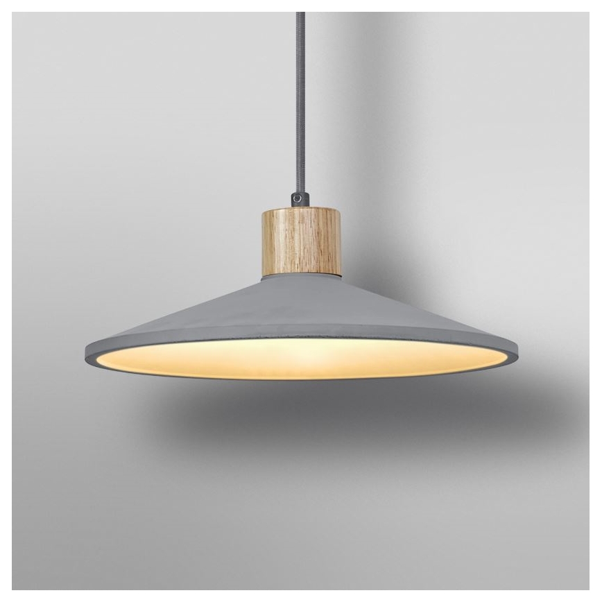 Ledvance - Hängeleuchte DECOR CONCRETE 1xE27/15W/230V d 32 cm Beton grau