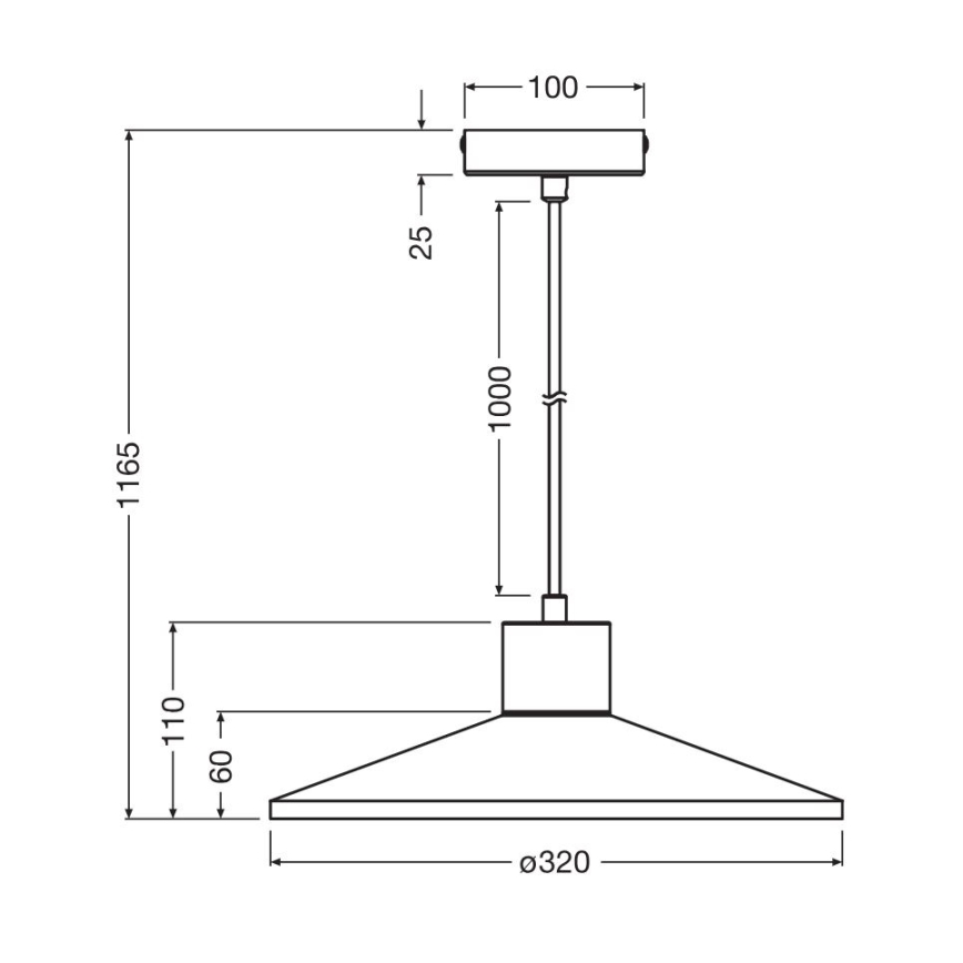 Ledvance - Hängeleuchte DECOR CONCRETE 1xE27/15W/230V d 32 cm Beton grau