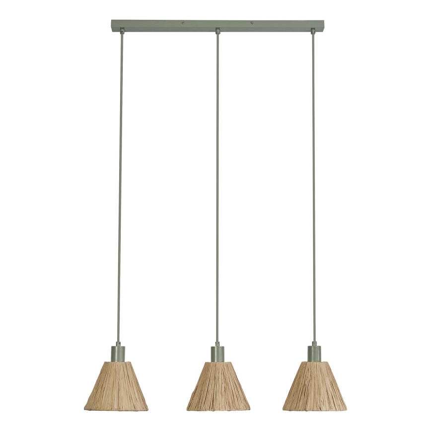 Ledvance - Hängeleuchte DECOR RAFFIA 3xE27/15W/230V Raffiabast