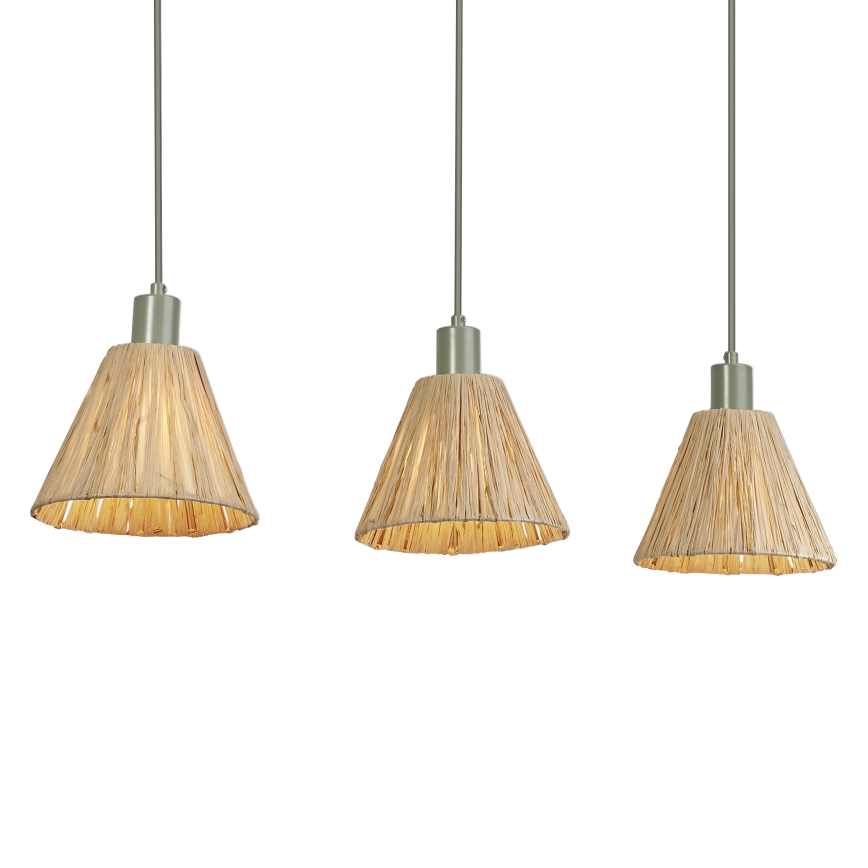 Ledvance - Hängeleuchte DECOR RAFFIA 3xE27/15W/230V Raffiabast