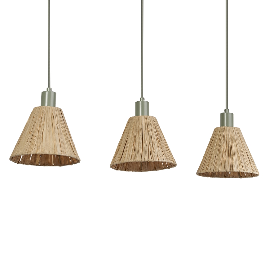 Ledvance - Hängeleuchte DECOR RAFFIA 3xE27/15W/230V Raffiabast