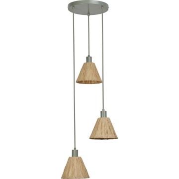 Ledvance - Hängeleuchte DECOR RAFFIA 3xE27/15W/230V Raffiabast