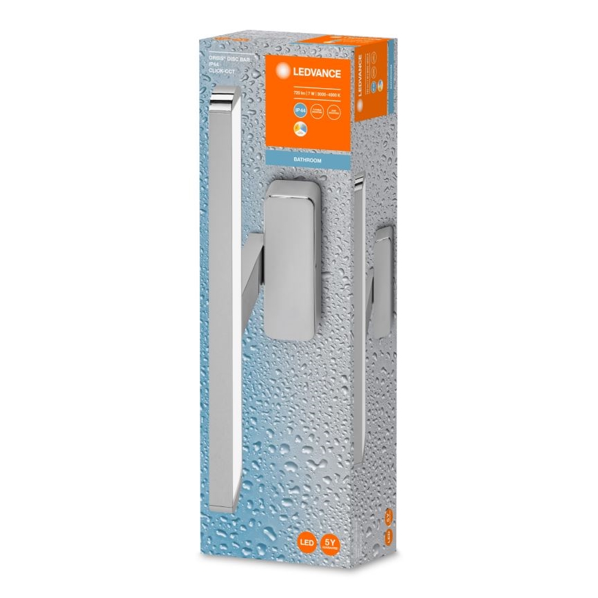 Ledvance - Illuminazione a LED per specchi da bagno DISC BAR LED/7W/230V 3000/4000K IP44