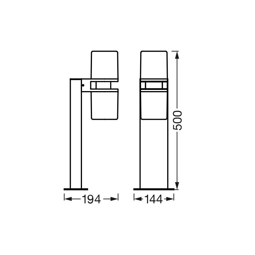 Ledvance - Lampada da esterno LED RGBW dimmerabile CASCADE 2xLED/7W/230V IP44 Wi-Fi