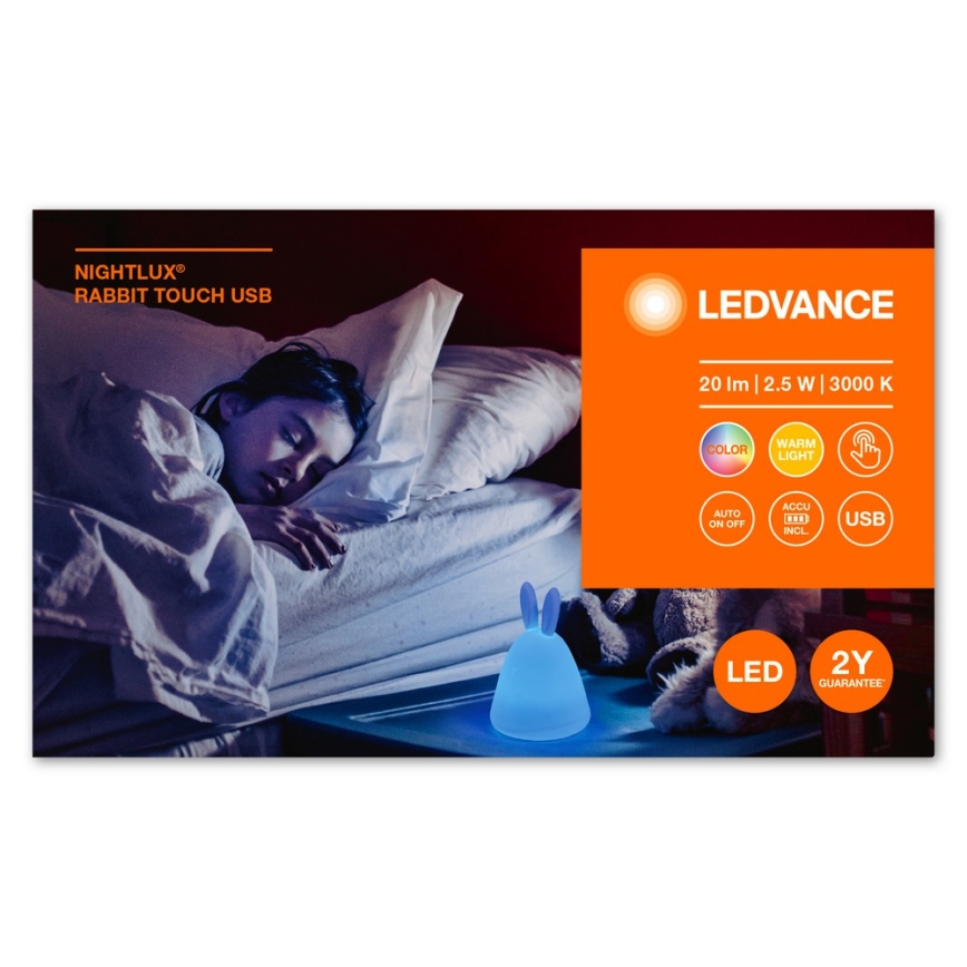 Ledvance - Lampada da notte per bambini LED Touch TOUCH LED/2,5W/5V
