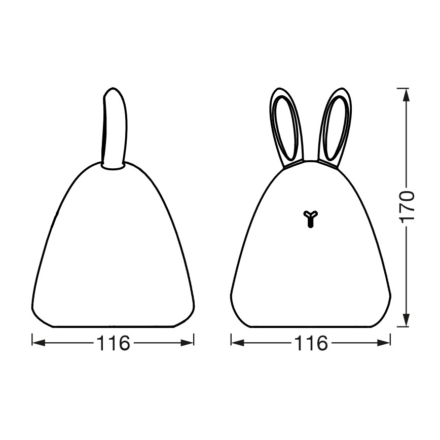 Ledvance - Lampada da notte per bambini LED Touch TOUCH LED/2,5W/5V