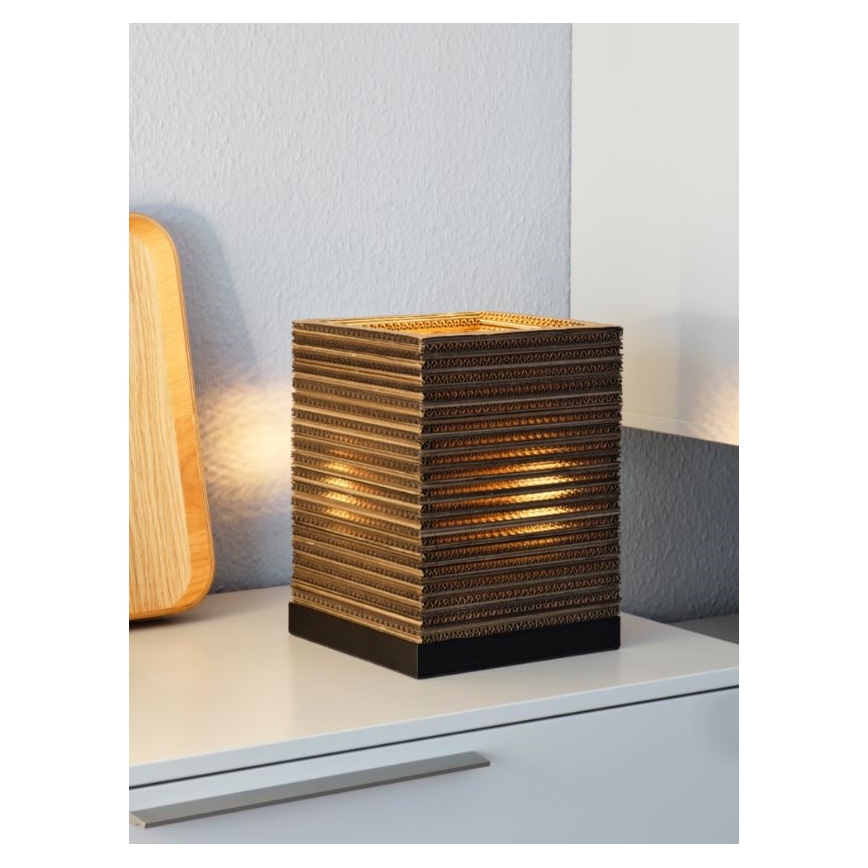 Ledvance - Lampada da tavolo DECOR CARDBOARD 1xE27/15W/230V 20x20 cm