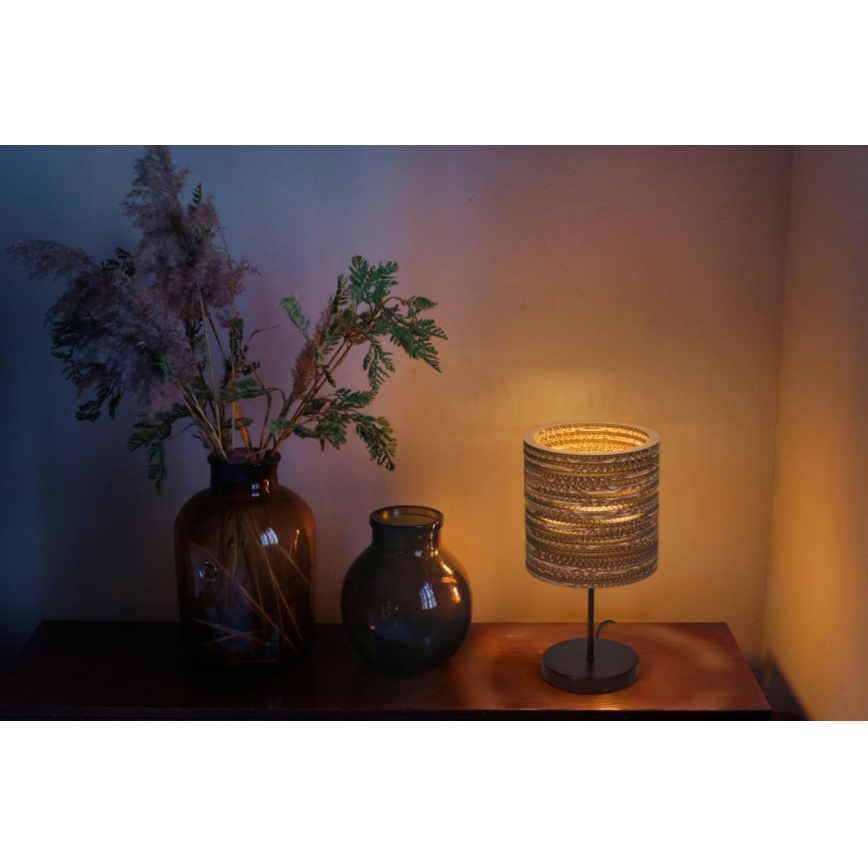 Ledvance - Lampada da tavolo DECOR CARDBOARD 1xE27/15W/230V diametro 20 cm