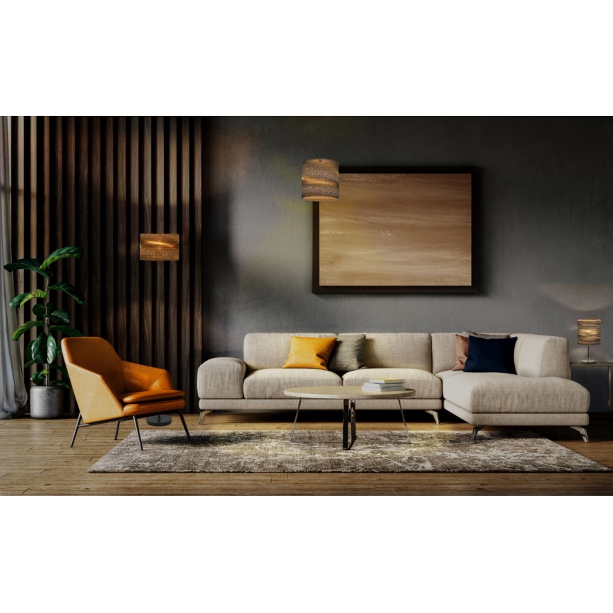 Ledvance - Lampada da tavolo DECOR CARDBOARD 1xE27/15W/230V diametro 20 cm