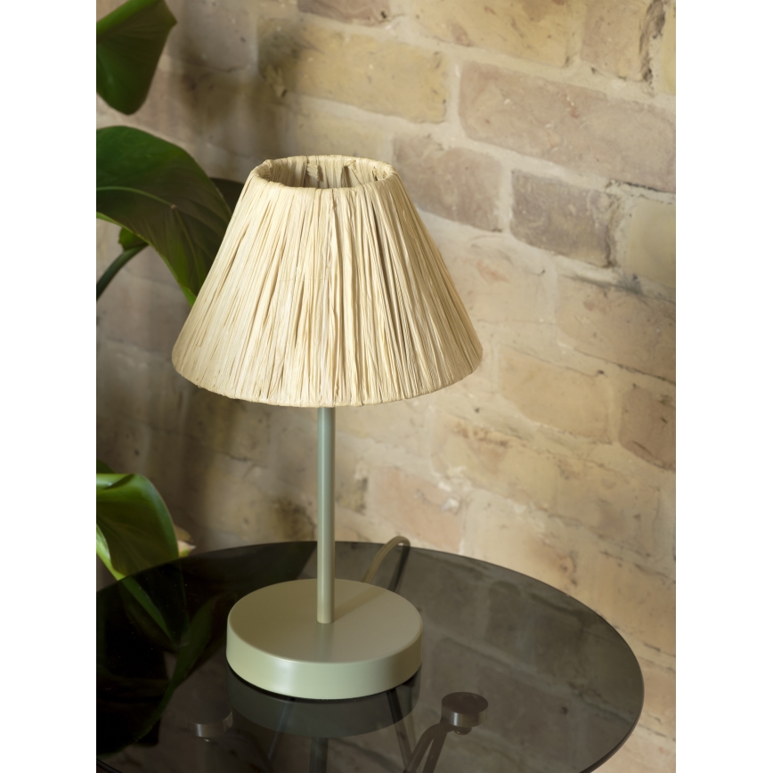 Ledvance - Lampada da tavolo DECOR RAFFIA 1xE27/15W/230V bastone di rafia