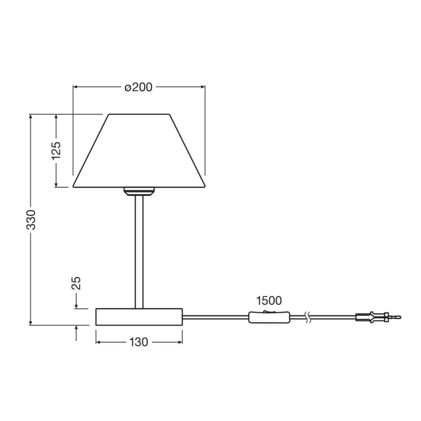 Ledvance - Lampada da tavolo DECOR RAFFIA 1xE27/15W/230V bastone di rafia