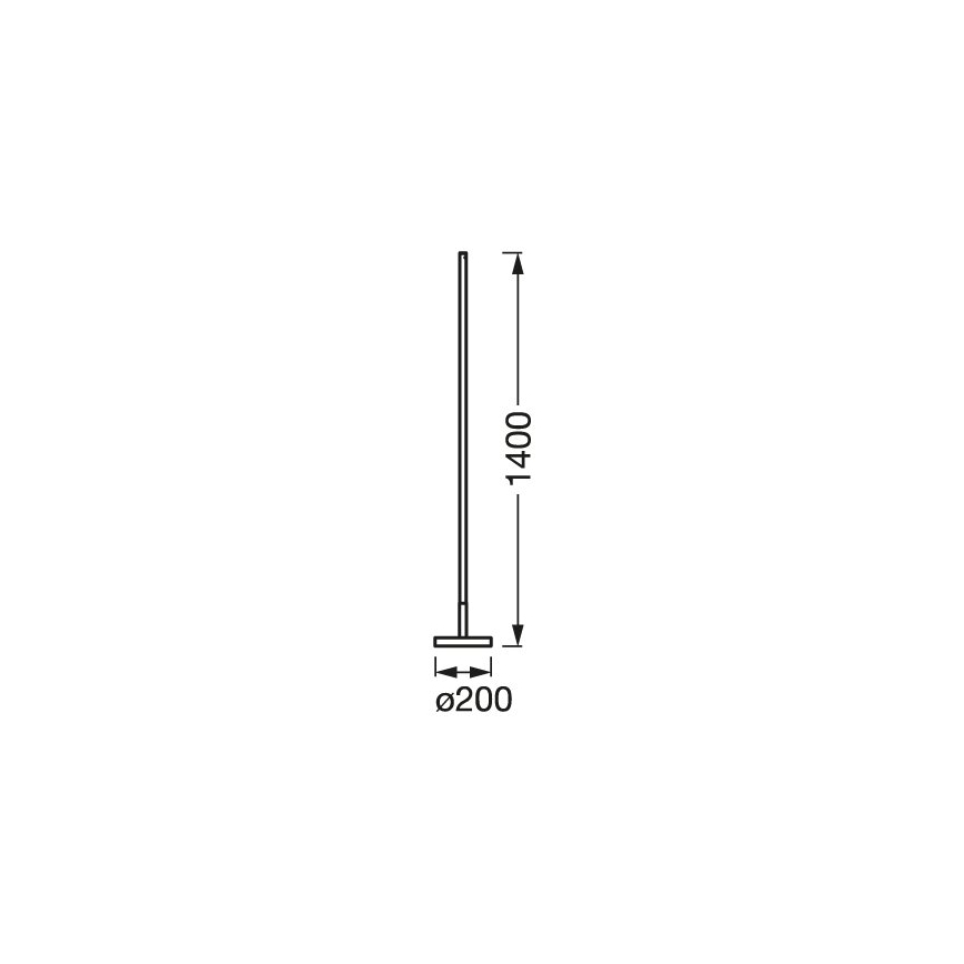Ledvance - Lampada da terra LED RGBW dimmerabile SMART+ FLOOR LED/14W/230V 2700-6500K Wi-Fi nero + telecomando