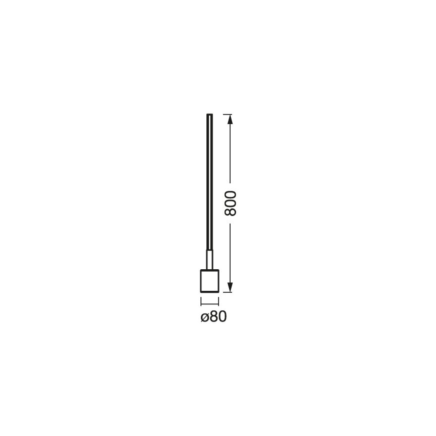 Ledvance - Lampada da terra LED RGBW dimmerabile SMART+ FLOOR LED/8W/230V 2700-6500K Wi-Fi nero + telecomando