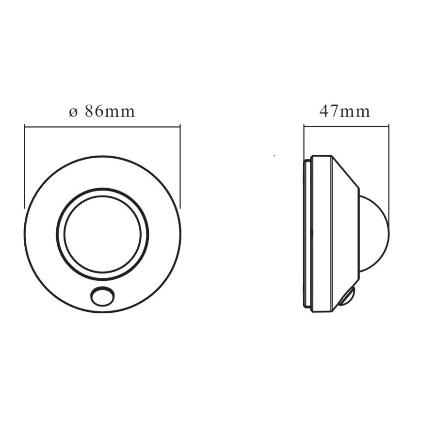 Ledvance - Lampada di orientamento LED con sensore NIGHTLUX LED/1,7W/3xAA 4000K