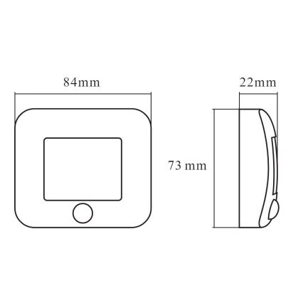 Ledvance - Lampada d'orientamente a LED con sensore NIGHTLUX LED/0,25W/3xAAA