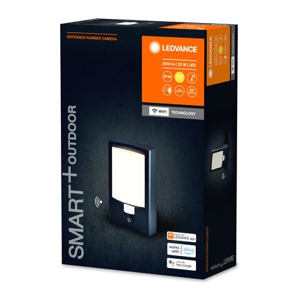 Ledvance - LED Dimmerabile lampada da parete con sensore per esterno e camera SMART+ LED/22W/230V IP44 Wi-Fi