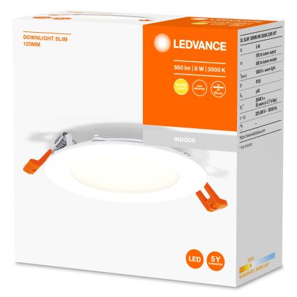 Ledvance - Lampada LED da incasso SLIM LED/8W/230V 3000K