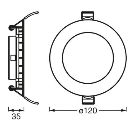 Ledvance - Lampada LED da incasso SLIM LED/8W/230V 6500K