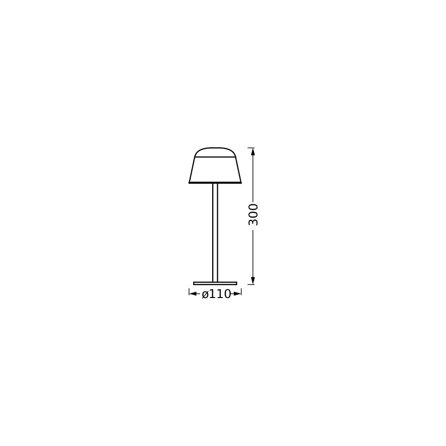 Ledvance - Lampada LED dimmerabile da esterno ricaricabile TAVOLO LED/2,5W/5V IP54 beige