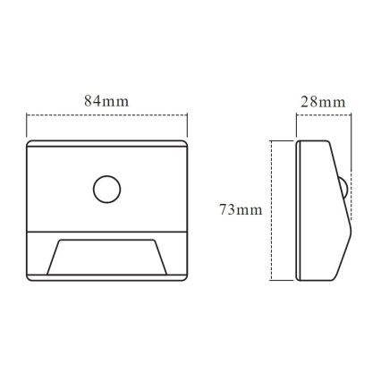 Ledvance - Lampada LED per scale con sensore NIGHTLUX LED/0,25W/3xAAA IP54