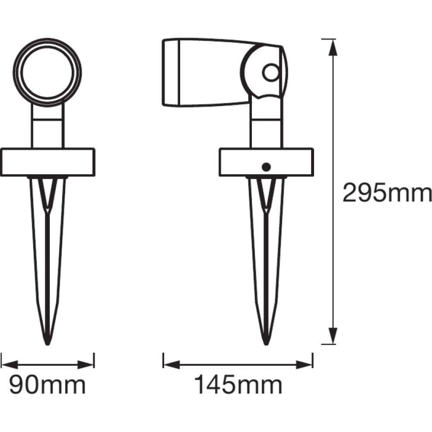 Ledvance - Set di estensione LED RGBW Lampada da esterno SMART+ SPOT LED/4,5W/230V IP65 Wi-Fi