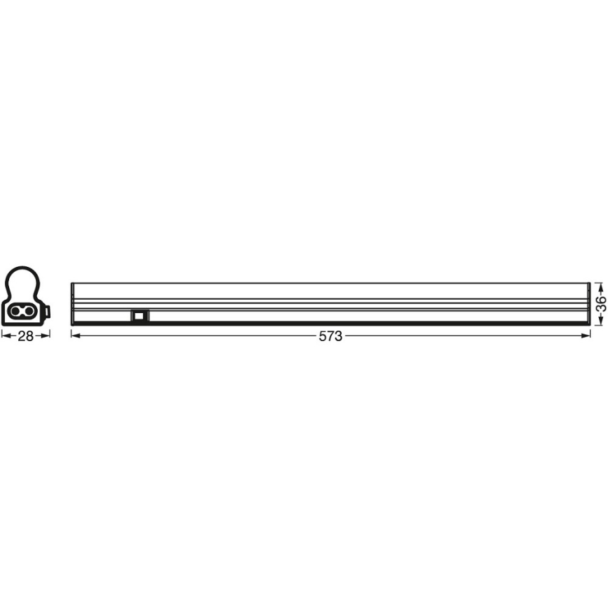Ledvance - Lampada LED sottopensile con sensore BATTEN LED/8W/230V 60 cm