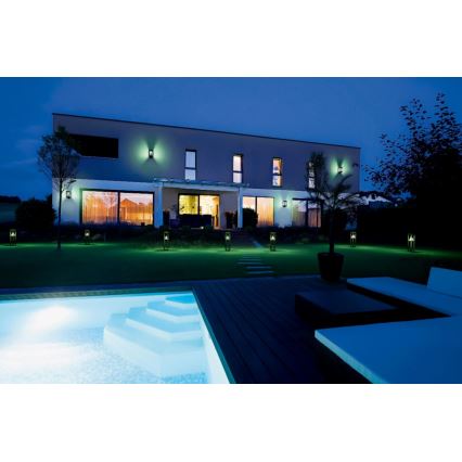 Ledvance - Lampada da parete solare dimmerabile LED RGBW con sensore di movimento e crepuscolare SMART+ ALPS LED/6W/3,7V 2200 mAh 3000K IP44