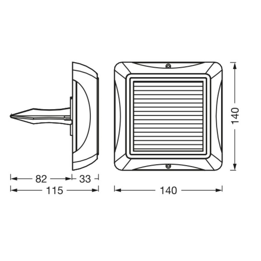 Ledvance - LED Dimmerabile solare lampada ENDURA STYLE SOLAR LED/1,2W/3,7V IP65