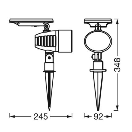 Ledvance - Lampada solare LED RGBW dimmerabile SMART+ SOLAR LED/0,6W/3,7V 2000 mAh 3000-6500K IP44