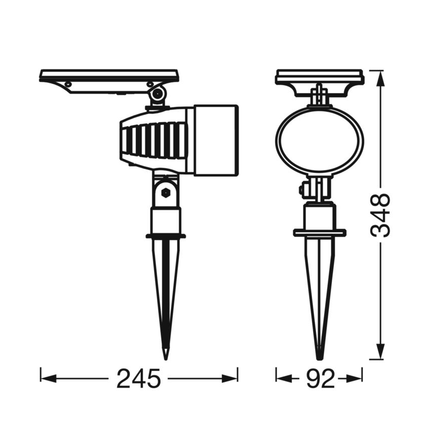 Ledvance - Lampada solare LED RGBW dimmerabile SMART+ SOLAR LED/0,6W/3,7V 2000 mAh 3000-6500K IP44