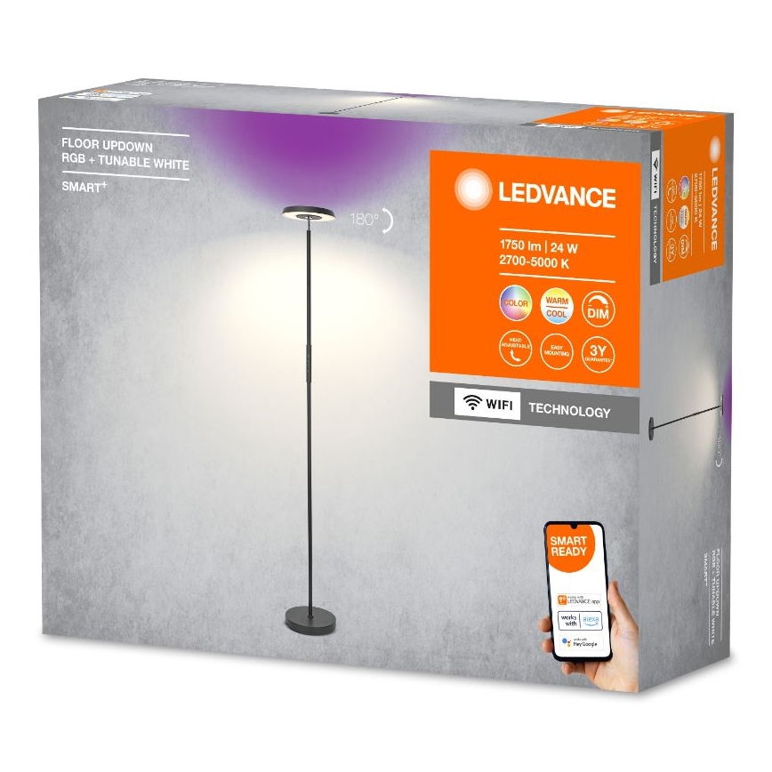 Ledvance - Lampadaire LED RGBW  à intensité variable SMART+ FLOOR LED/13,5W/230V 2700-5000K Wi-Fi