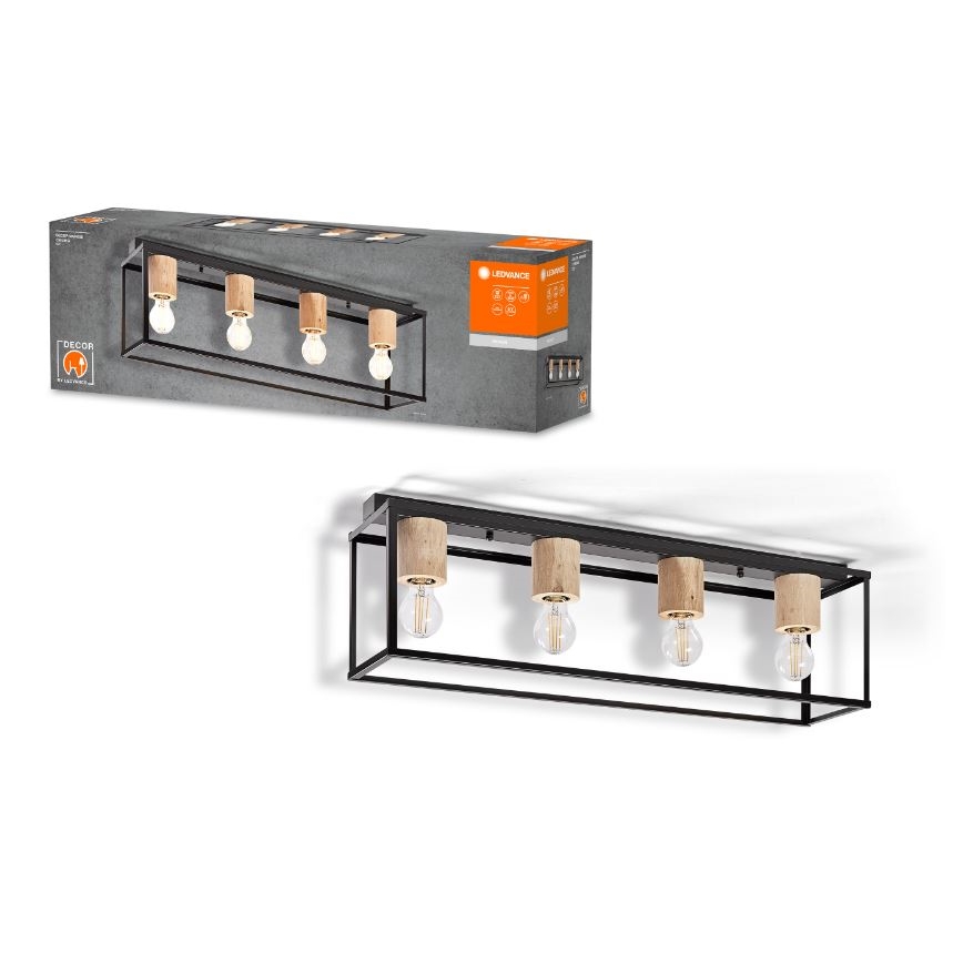 Ledvance - Lampadario a plafone DECOR 4xE27/15W/230V